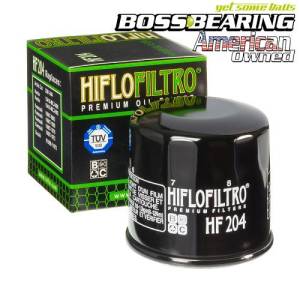 Boss Bearing - Hiflofiltro HF204 Premium Oil Filter Spin On